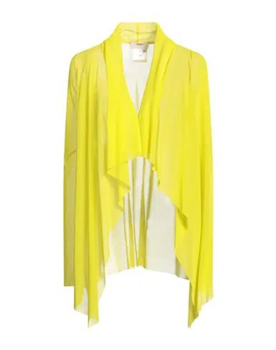 Fuzzi Woman Cardigan Acid Green Size M Polyamide In Green