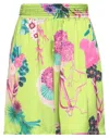 Fuzzi Woman Shorts & Bermuda Shorts Lime Green Size 4 Polyester In Green