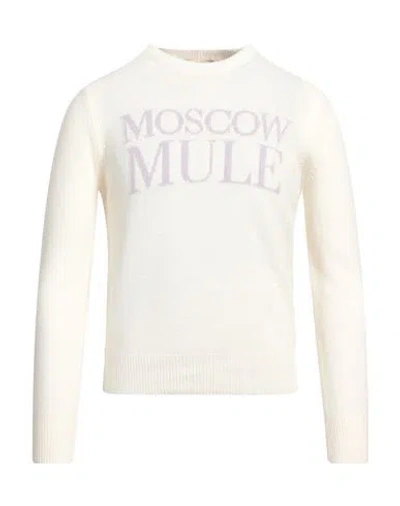 Fuzzi Woman Sweater Ivory Size M Virgin Wool, Viscose, Polyamide, Cashmere In White