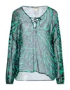 Fuzzi Blouses In Green