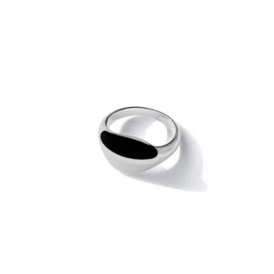 Fv Jewellery Women's La Stele Black Onyx & Mother Of Pearl Ring