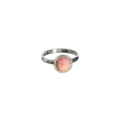 Fv Jewellery Women's Pink / Purple La Stèle Rhodochrosite Circle Ring