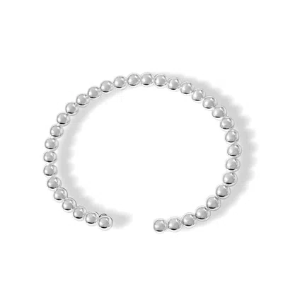 Fv Jewellery Women's Silver Bijoux Ball Bangle
