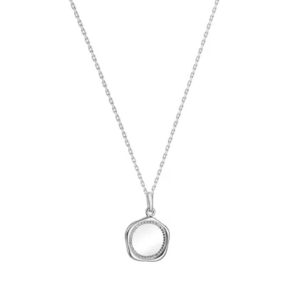Fv Jewellery Women's Silver Bijoux Medal Necklace