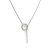 Fv Jewellery Women's Silver Perle Circle Seed Pearl Lariat In Silver
