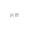 Fv Jewellery Women's Silver Perle Reflection Tear Drop Studs In Silver