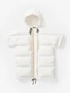 FW23 W LONG DOWN VEST - PEARL