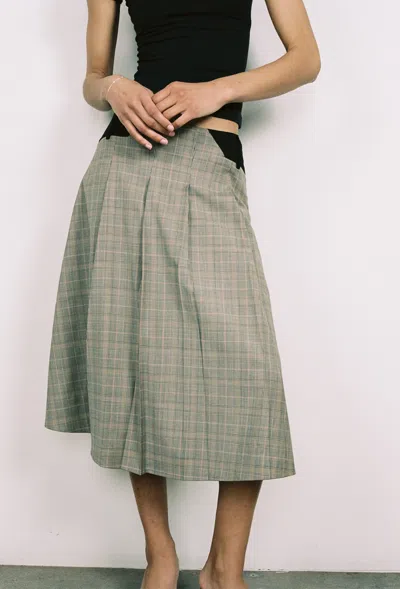 Fw24 Albra Skirt In Brown Check