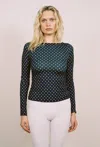 Fw24 Amelia Top In Polka Dot