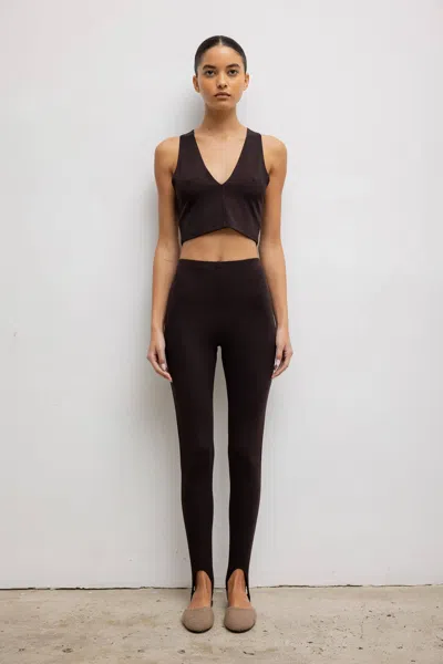 Leset Rio Stirrup Pant In Chocolate