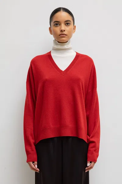 Leset Zoe V Neck In Brick