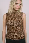 Fw24 Cam Top In Leopard