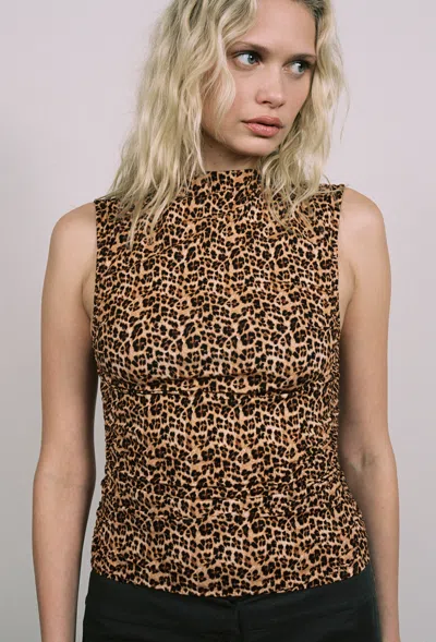 Fw24 Cam Top In Leopard