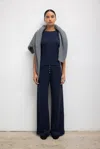 Leset Pointelle Boxer Pant In Midnight