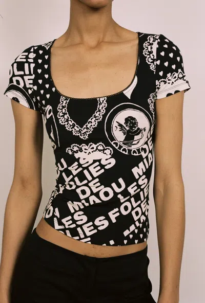 Fw24 Lulu Top In Les Foiles