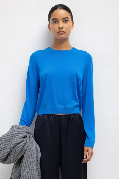 Leset James Classic Crew In Cobalt