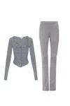 Fw25 Sophie Corset + Alia Pant In Gray