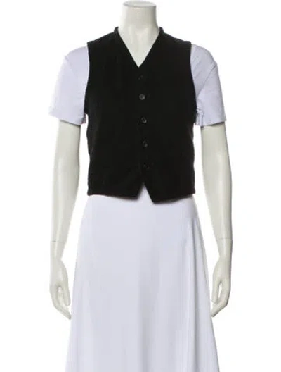 Pre-owned Fwk By Engineered Garments Vest In Black