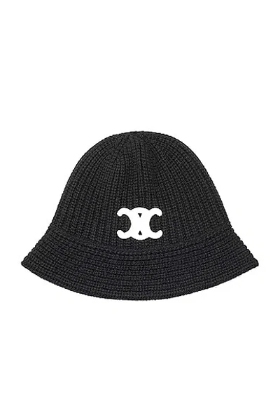 Fwrd Boutique Celine Cloche Bucket Hat In Black
