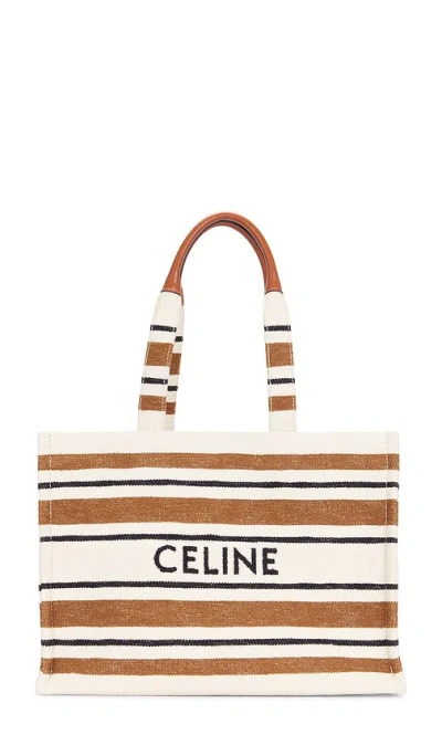 Fwrd Renew Celine Cabas Thais Tote Bag In Brown & Neutral