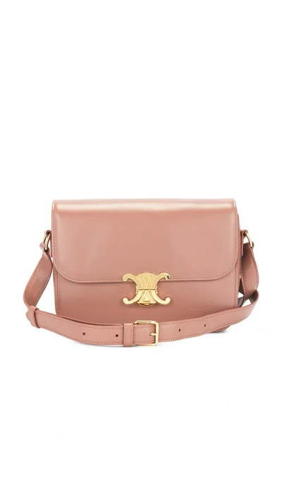 Fwrd Renew Celine Classique Triomphe Shoulder Bag In Pink