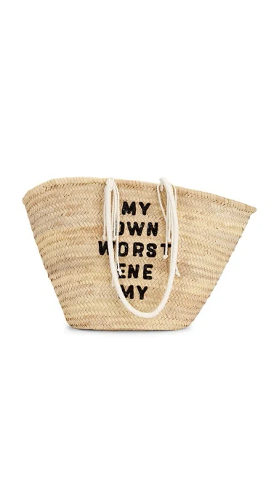 Fwrd Renew Celine X David Kramer Raffia Panier Tote Bag In Beige
