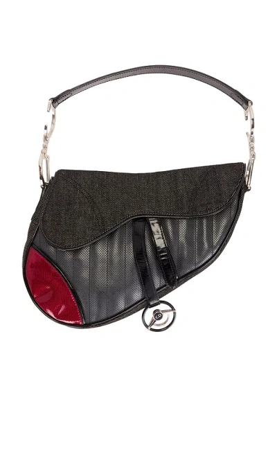 Fwrd Renew Dior Cadillac Saddle Bag In Black
