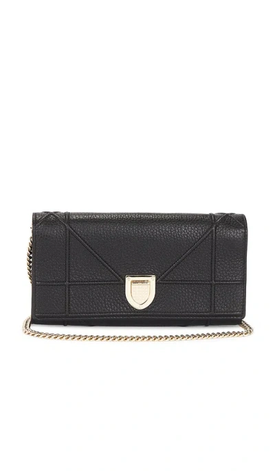 Fwrd Renew Dior Diorama Wallet On Chain In Black