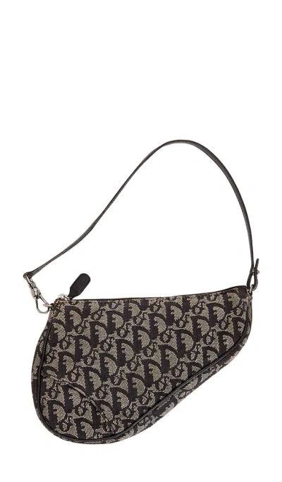 Fwrd Renew Dior Diorissimo Pochette Saddle Bag In Black