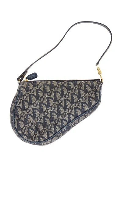 Fwrd Renew Dior Diorissimo Pochette Saddle Bag In Blue
