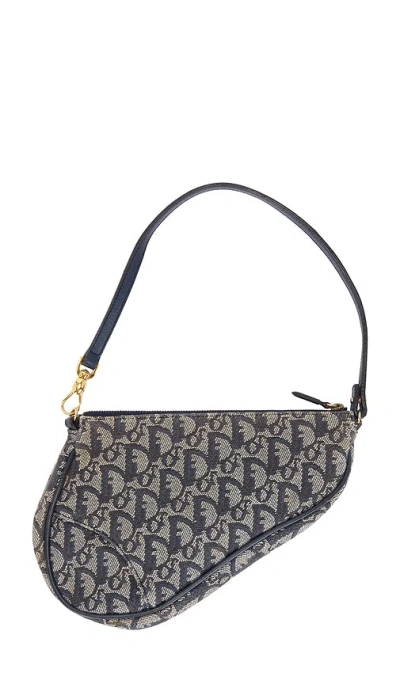 Fwrd Renew Dior Diorissimo Pochette Saddle Bag In Blue
