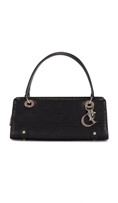 Fwrd Renew Dior East West Lady Dior Handbag In Black