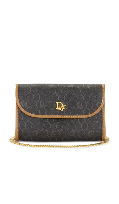 Fwrd Renew Dior Honeycomb Shoulder Bag In Orange