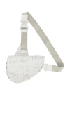 Fwrd Renew Dior Newspaper Saddle Bag In White