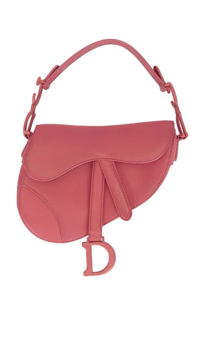 Fwrd Renew Dior Mini Saddle Bag In Pink