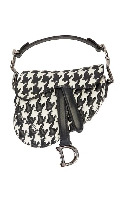 Fwrd Renew Dior Saddle Bag In Black