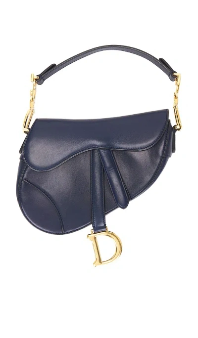 Fwrd Renew Dior Saddle Bag In Blue