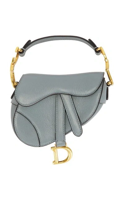 Fwrd Renew Dior Saddle Bag In Blue