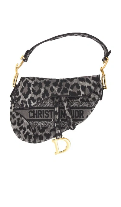 Fwrd Renew Dior Saddle Bag In Gray