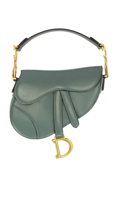 Fwrd Renew Dior Saddle Bag In Green