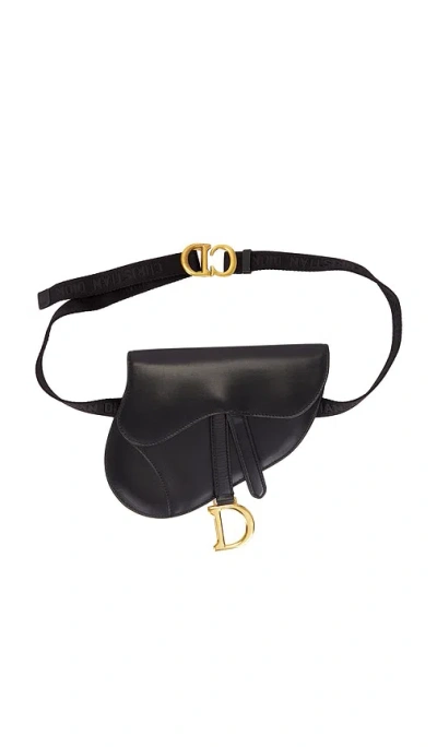 Fwrd Renew Dior Saddle Belt Bag In Black