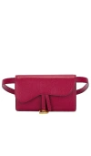 Fwrd Renew Dior Saddle Waist Bag In Red