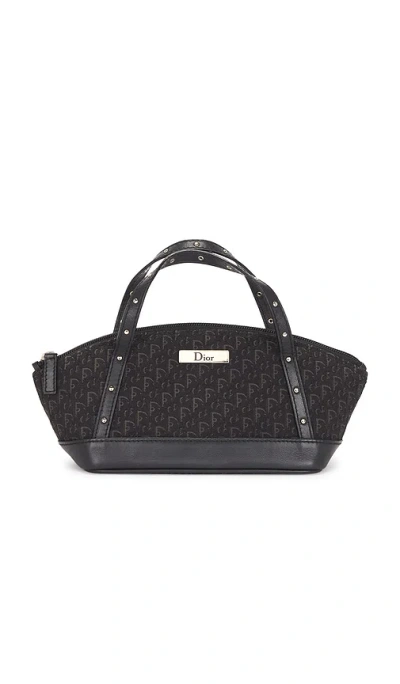Fwrd Renew Dior Street Chic Mini Bowling Bag In Black