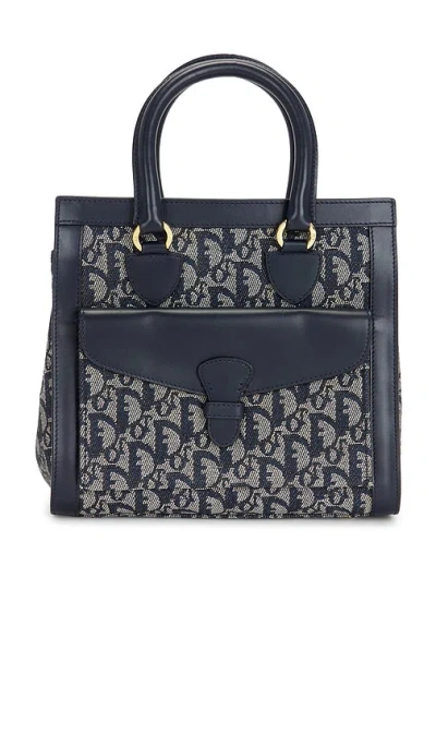 Fwrd Renew Dior Trotter Handbag In Blue