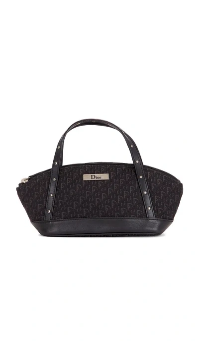 Fwrd Renew Dior Trotter Mini Street Chic Handbag In Black
