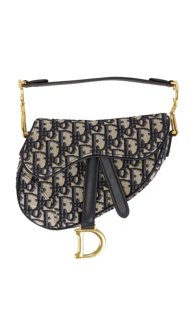 Fwrd Renew Dior Trotter Oblique Saddle Bag In Pattern