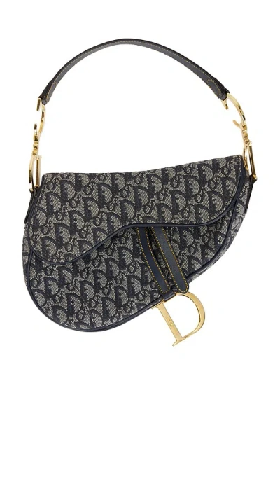 Fwrd Renew Dior Trotter Oblique Saddle Bag In Pattern