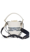 Fwrd Renew Dior Calfskin 2 Way Bucket Bag In White