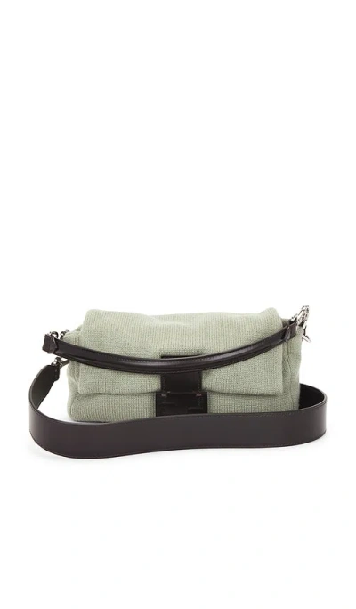 Fwrd Renew Fendi Cashmere Baguette Shoulder Bag