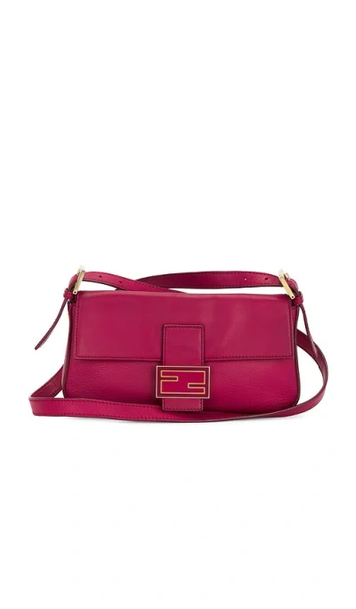 Fwrd Renew Fendi Baguette Shoulder Bag In Red